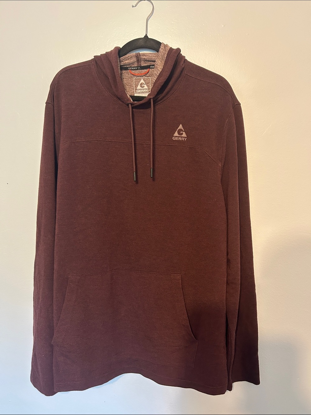 Gerry Weber Men's Deep Maroon Hooded Pullover
